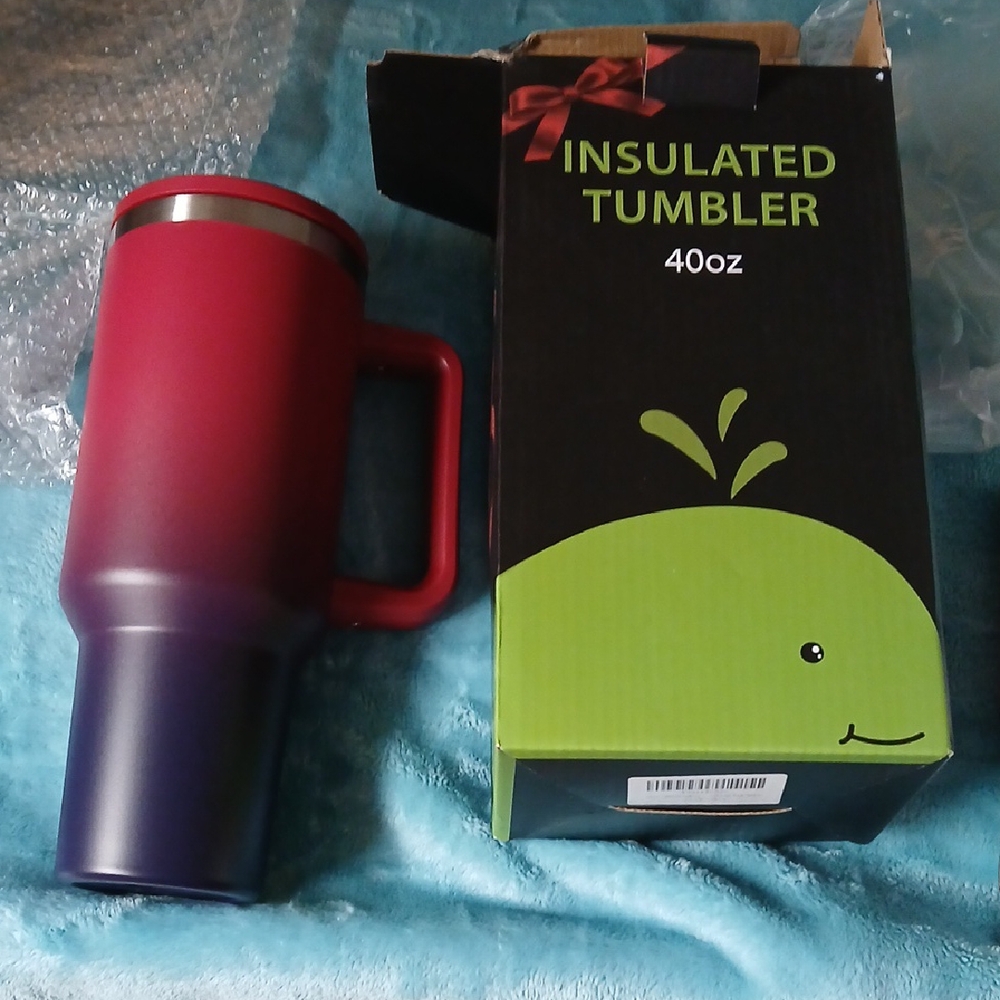 Red and Purple Insulated Tumbler 40oz